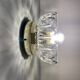 Vintage molded glass lampshade wall light - tableware collection -