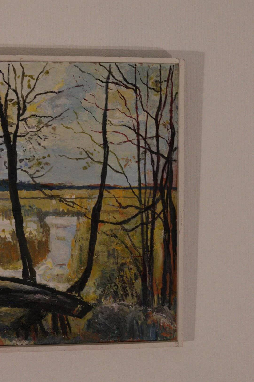 Paysage avec arbres par Harry Sahlin