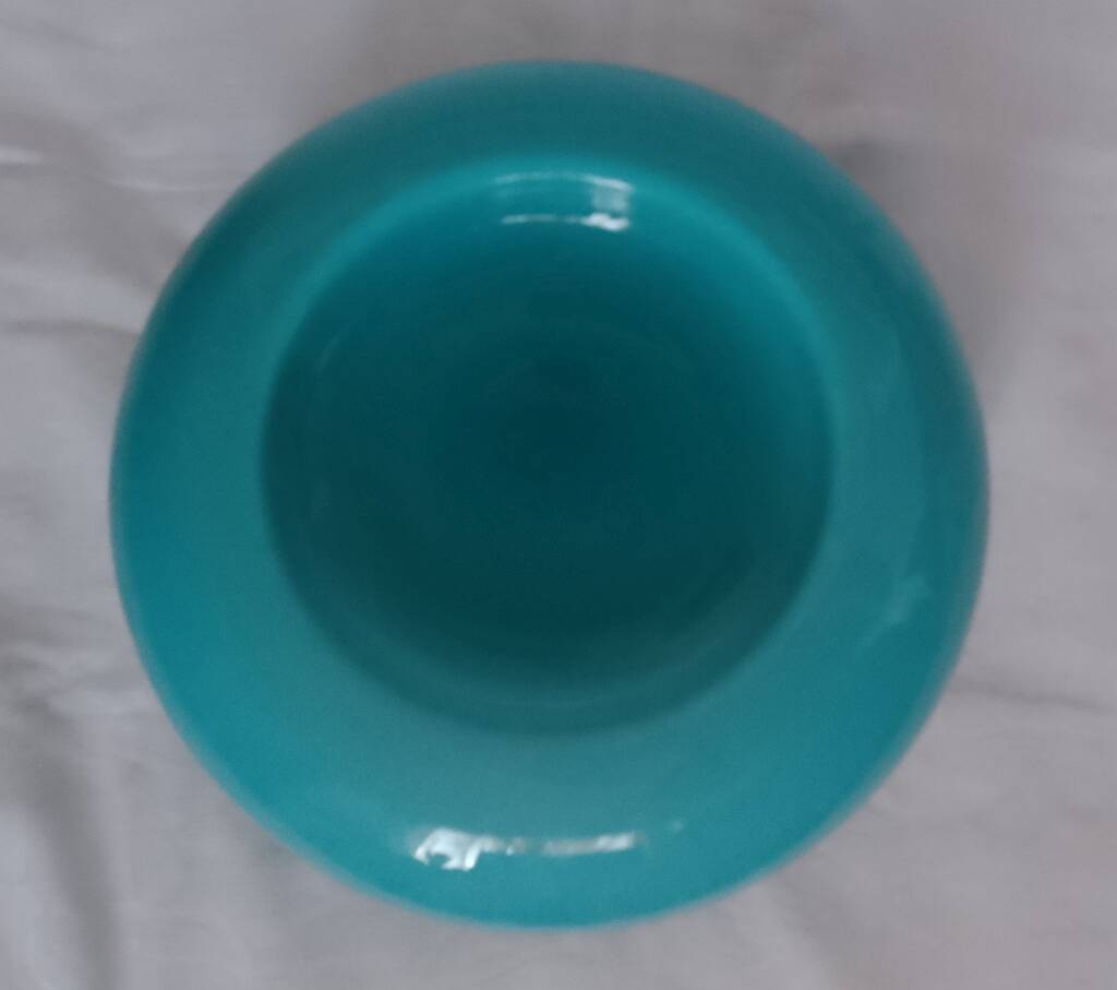 Art Deco Ceiling Lamp Turquoise Opaline Glass