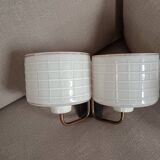 Pair of 50s/60s art deco style wall lights