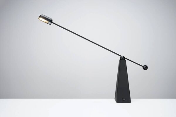 Lampe de table Orbis par Ron Rezek pour Bieffeplast circa 1980