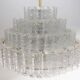 Mid-Century Murano Glass 7-Tier Ball Chandelier, Doria Leuchten