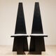 Set of 2 x chairs of corridor modernists Plywood lacquered, 1930 s