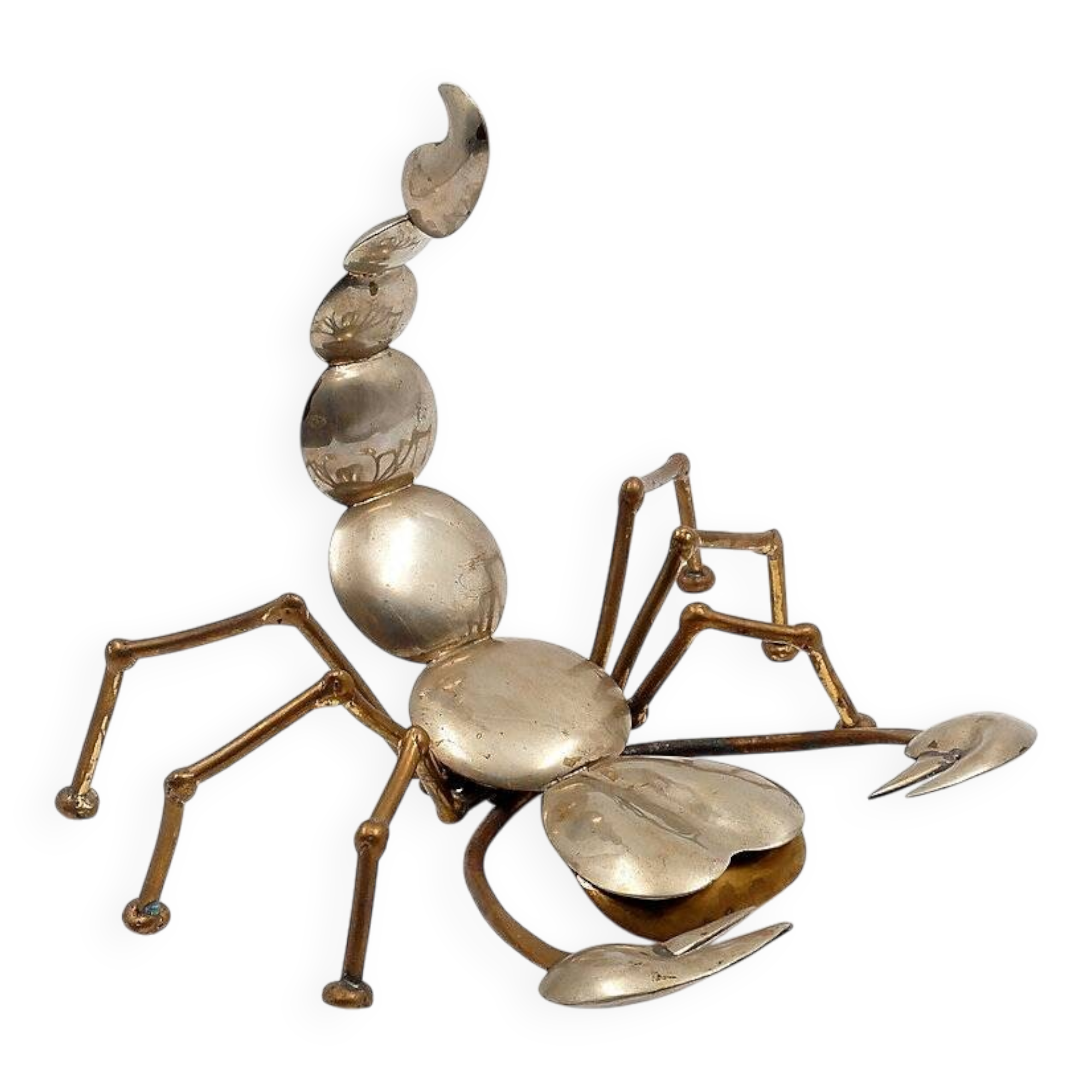 Brass and metal scorpion - 1970s