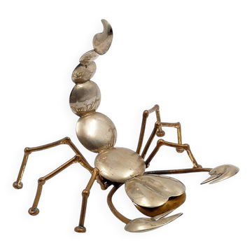 Brass and metal scorpion - 1970s