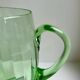 Art deco green glass pitcher / carafe 30s-40s