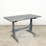 Blue painted swedish antique farmhouse table
