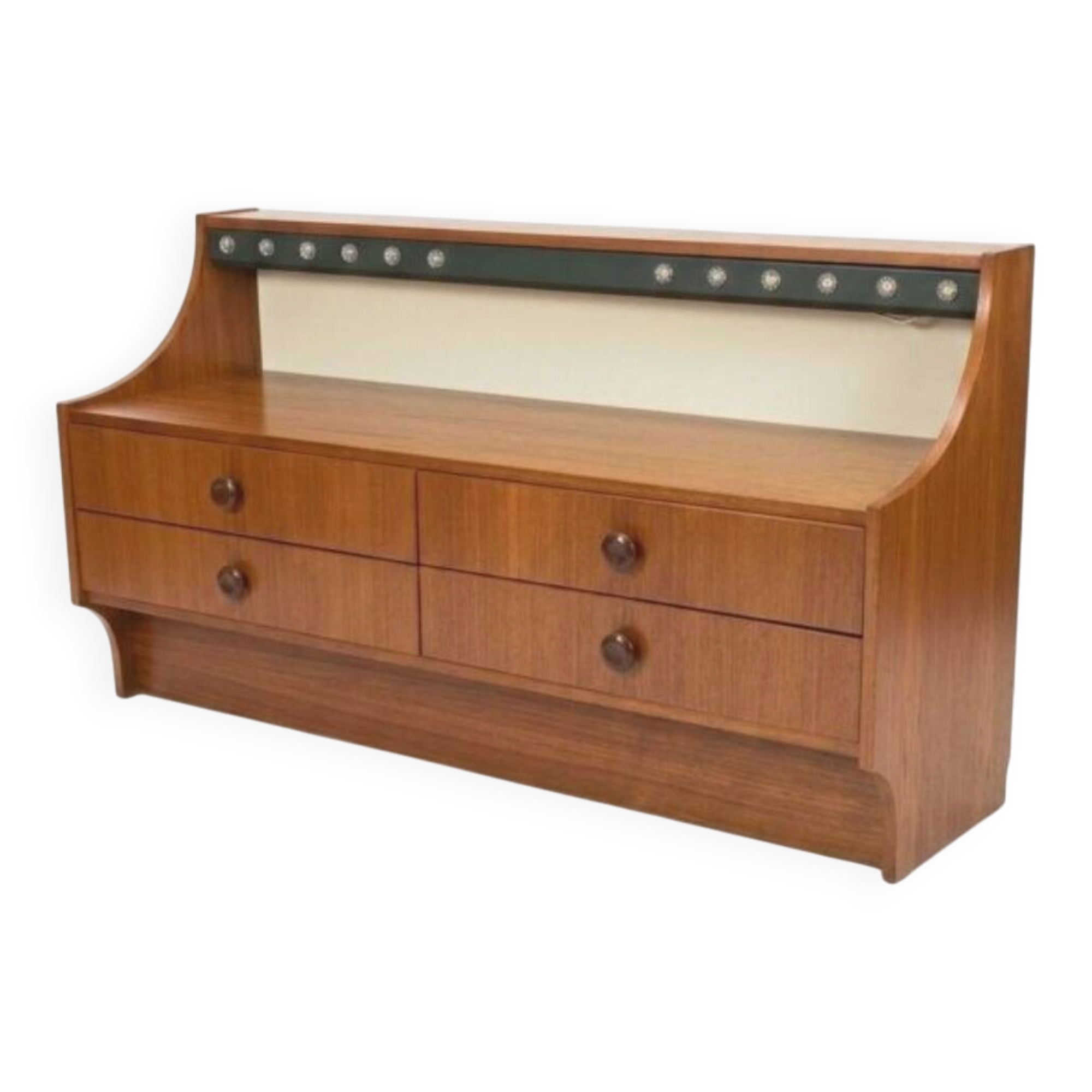 Scandinavian teak chest of drawers from the 1960s.