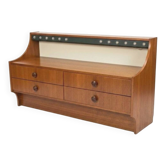 Scandinavian teak chest of drawers from the 1960s.