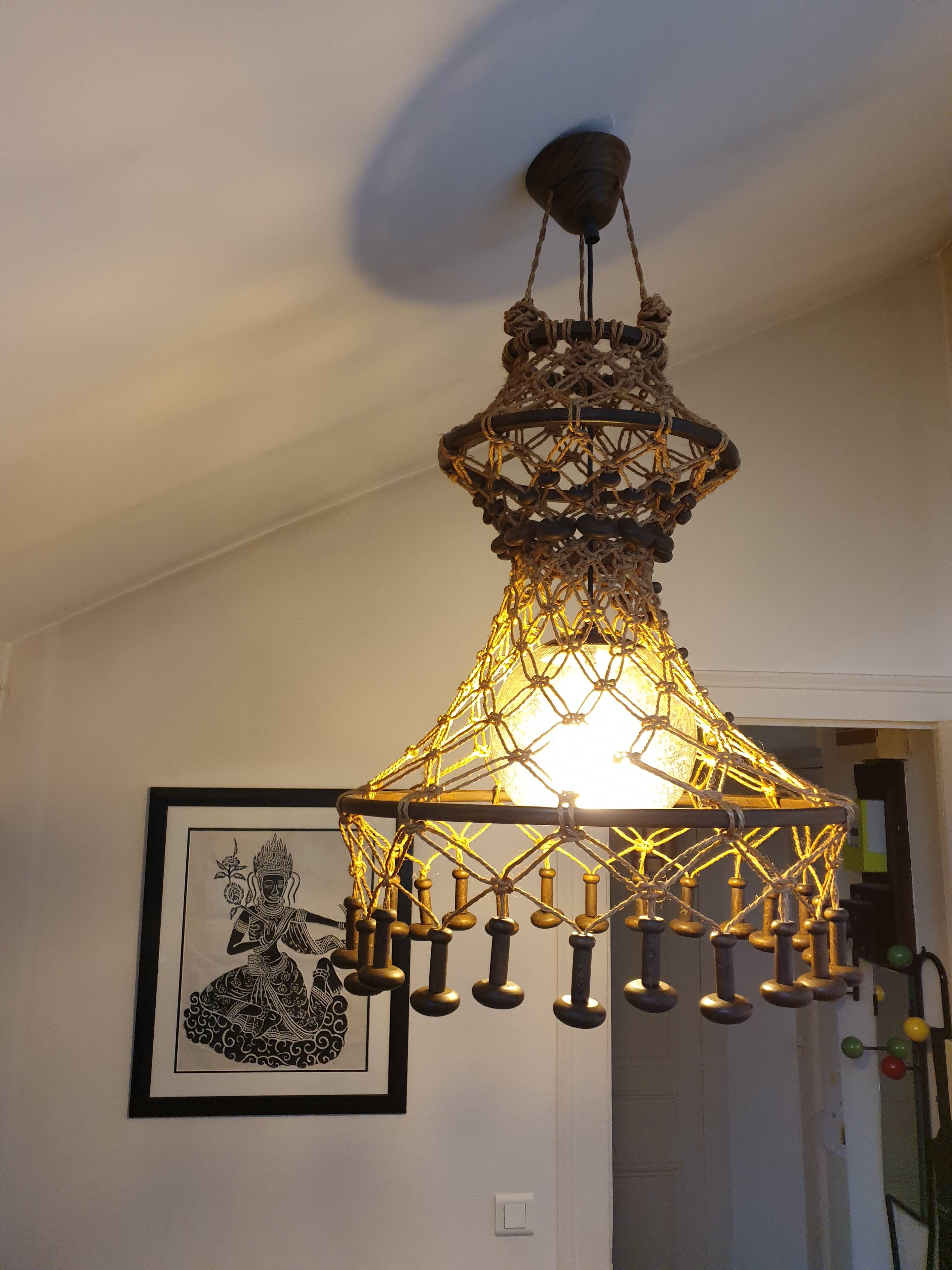 Scandinavian design pendant light Temde Mid-Century