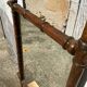 Antique wooden mirror vintage bamboo style large format XL