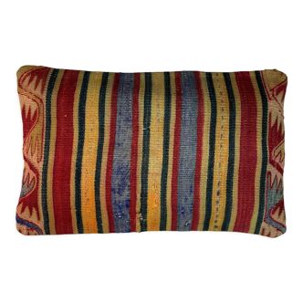 Vintage turkish handmade cushion cover , 30 x 50 cm