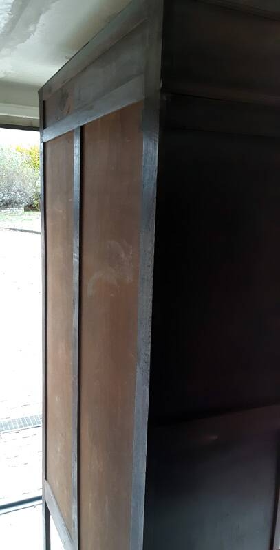 Vintage Parisian glass cabinet.