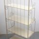1950s shelf in metal Shabby Chic