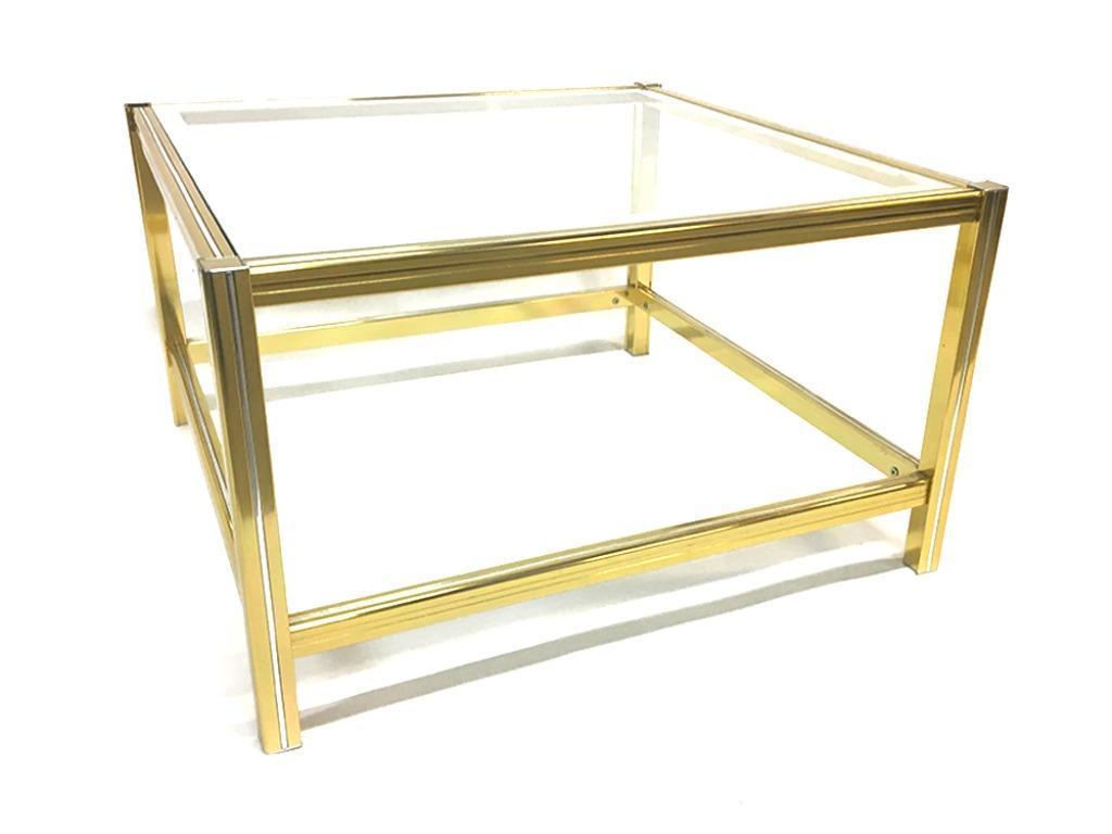Table low vintage brass