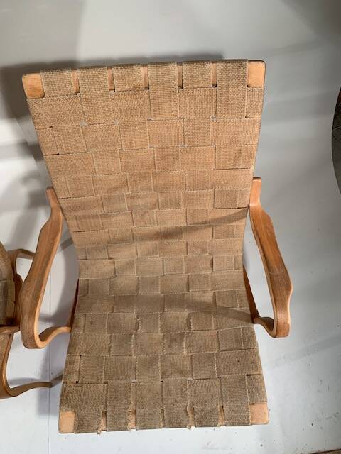 2 Eva model armchair by Bruno Mathsson for Dux (1974)