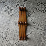 wooden coat holder accordion