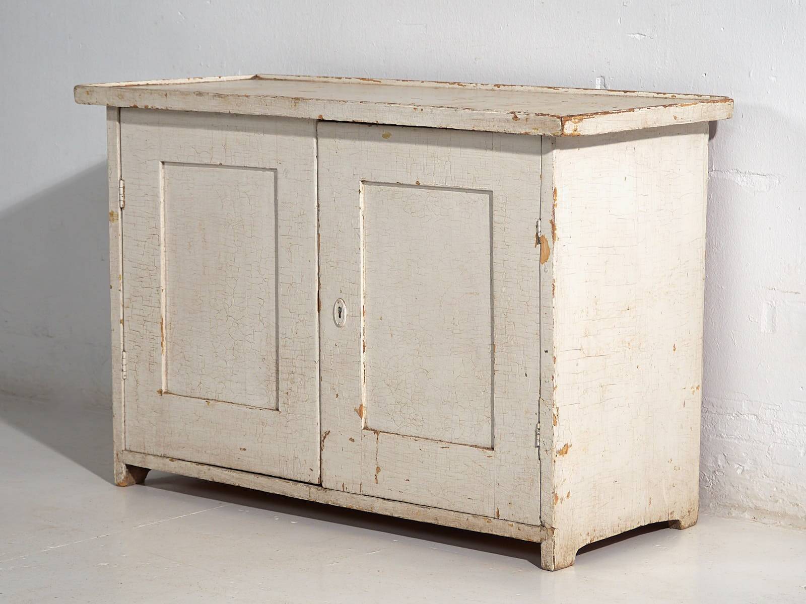 Ancienne petite armoire blanche (c.1900) #63