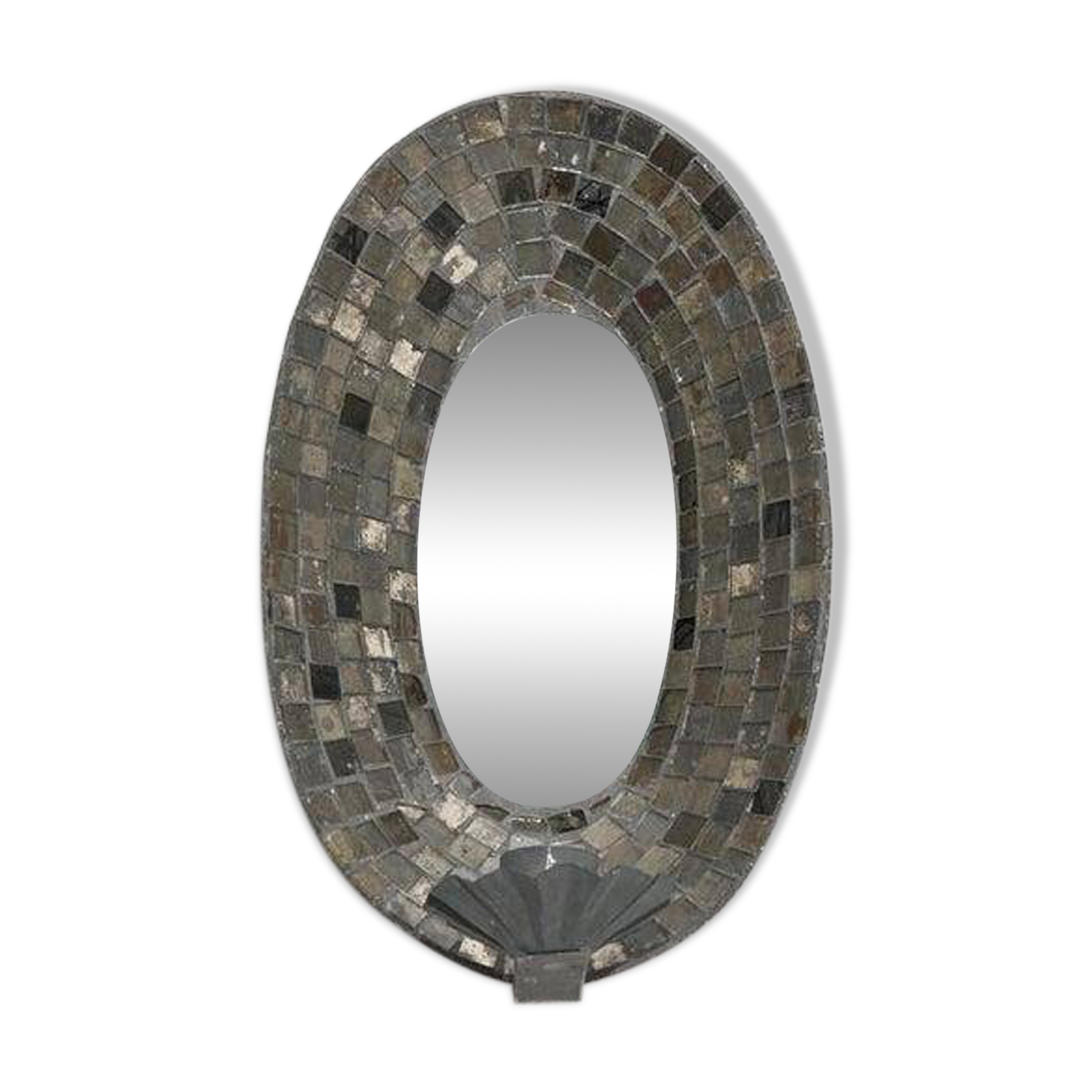 Chandelier with mirror and mosaic from the 1950s.
