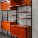 Scandinavian wooden bookcase from the 1960s