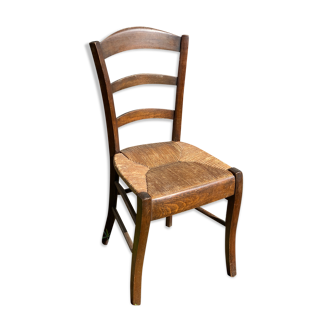 Chaise paille vintage