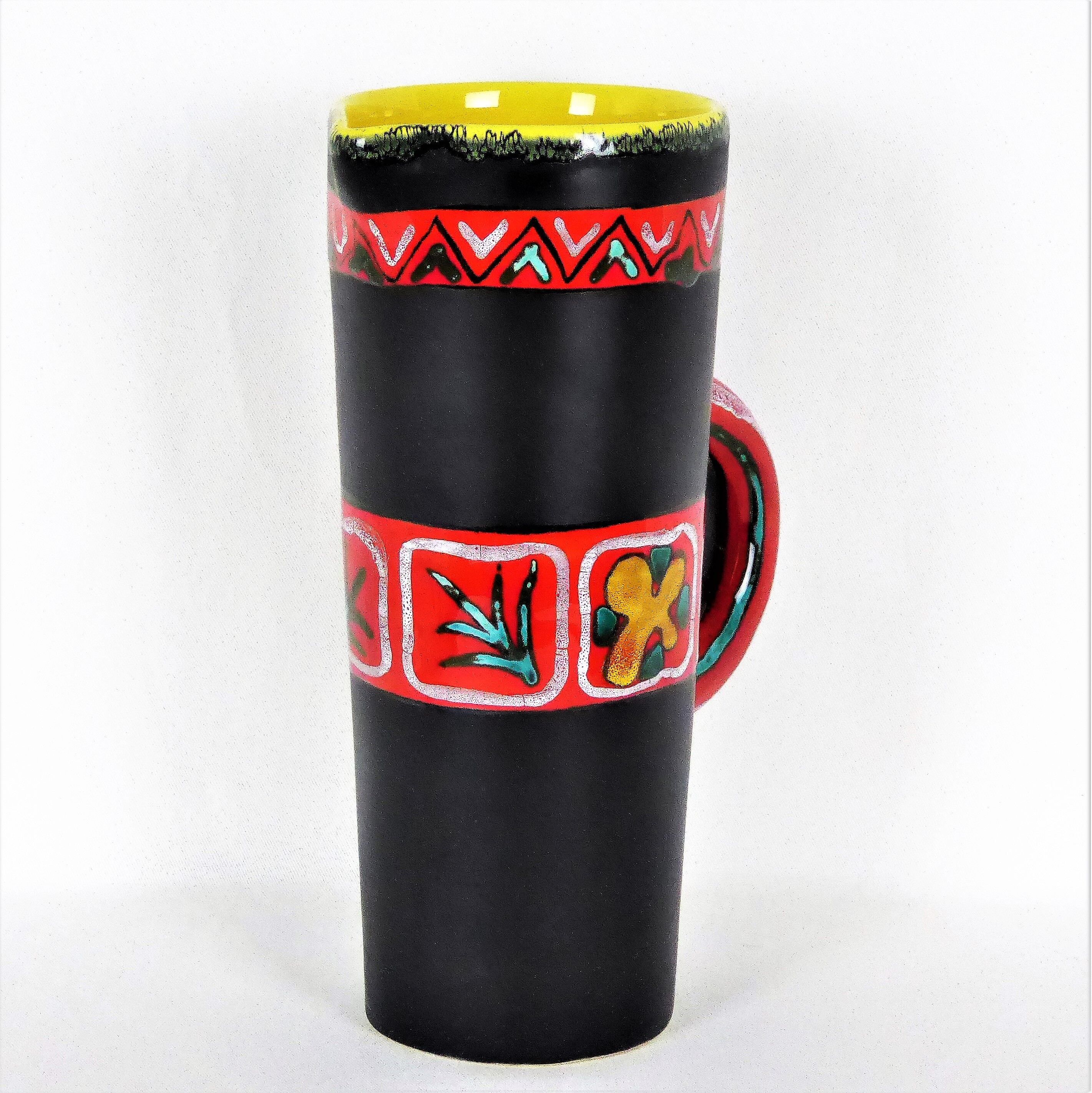 Ceramic pitcher vase Fourmentin Vallauris 1950