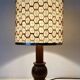 Lampe vintage bois tourné 56 cm , 1970
