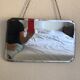 Miroir biseauté anglais vintage 1930 - 50 x 30 cm