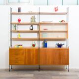 Mid-century teak shelf, designed by Hilker for Omnia, Germany, 1960s