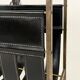 French mid-century leather magazine rack