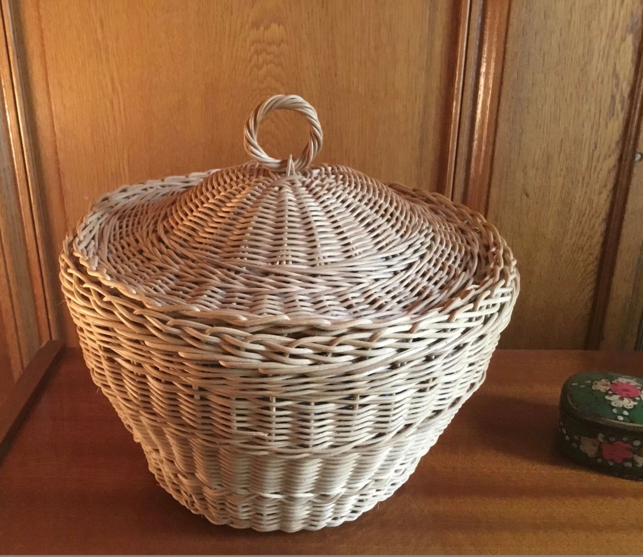 Vintage rattan box