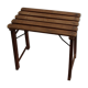 Folding wooden stool