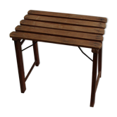 Folding wooden stool