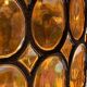 Limburg 1970s amber cloisonné glass ceiling light