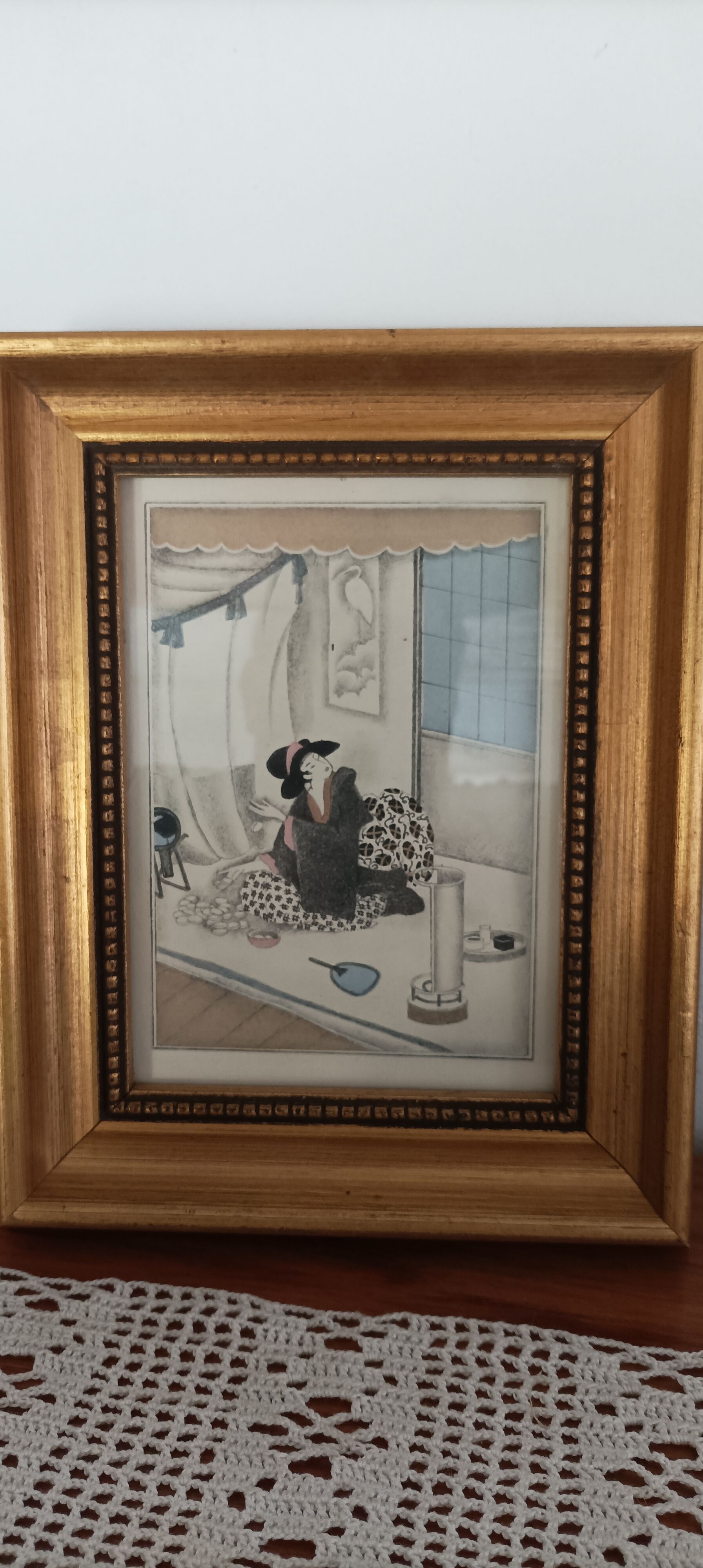 Duo of framed Japanese prints - Sylvain Sauvage 1936