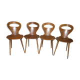 Suite 4 chairs Bistro Baumann model Ant 1960