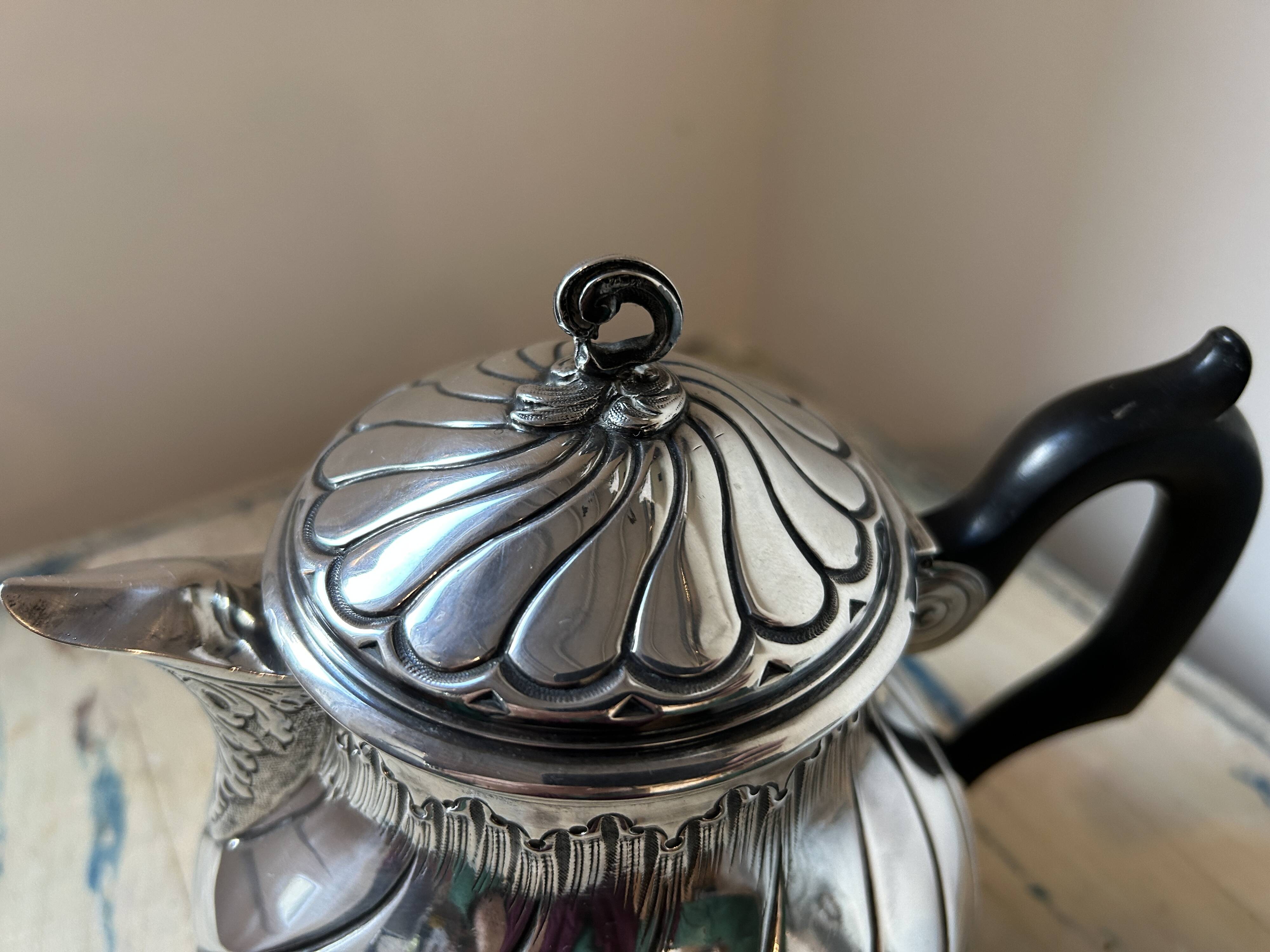 Antique solid silver teapot – Lucien Gruhier – Minerva 1st standard