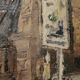 oil on canvas Paris Saint Germain des Prés the 2 Magots