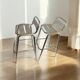 Pair of aluminum high chairs