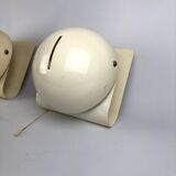 Vintage Italian Guzzini sconces model Bugia. Set of two