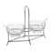 Antique condiment server – Salt / Pepper in silver-plated metal