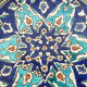 Oriental plate blue and turquoise tones