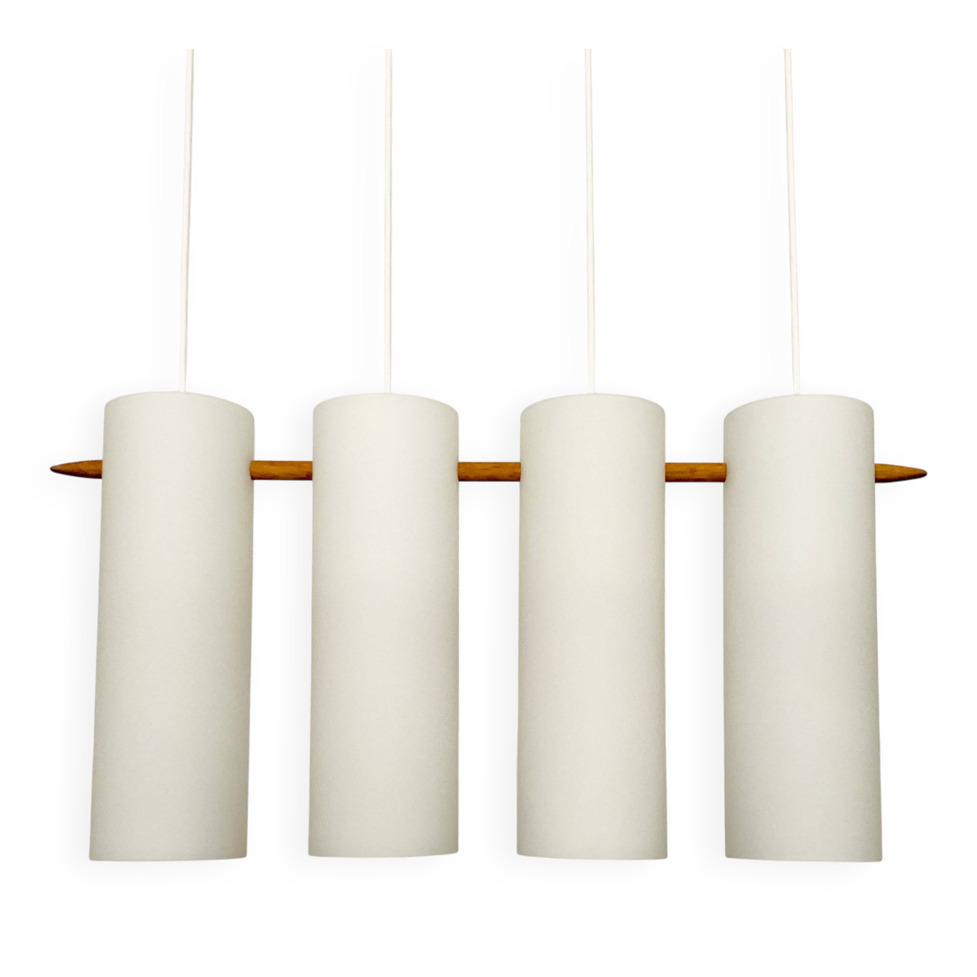 Lampe à Suspension Opaline par Uno et Östen Kristiansson