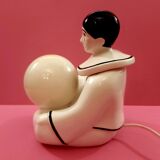 Lamp Pierrot in ceramic