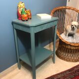 Blue/green art deco side table