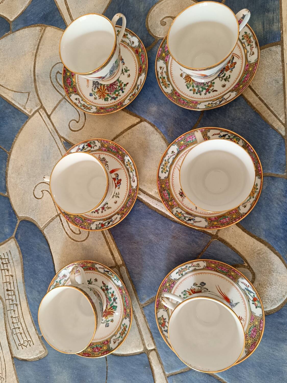 Vintage Chinese porcelain tea set