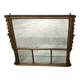 Wood and stucco fireplace mirror, late 19th-early 20th century