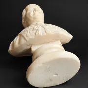 Ancient bust of Pope Pius IX in carved alabaster – 19th century