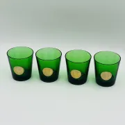 Lot de 4 verres publicitaires Byrrh & Dubonnet