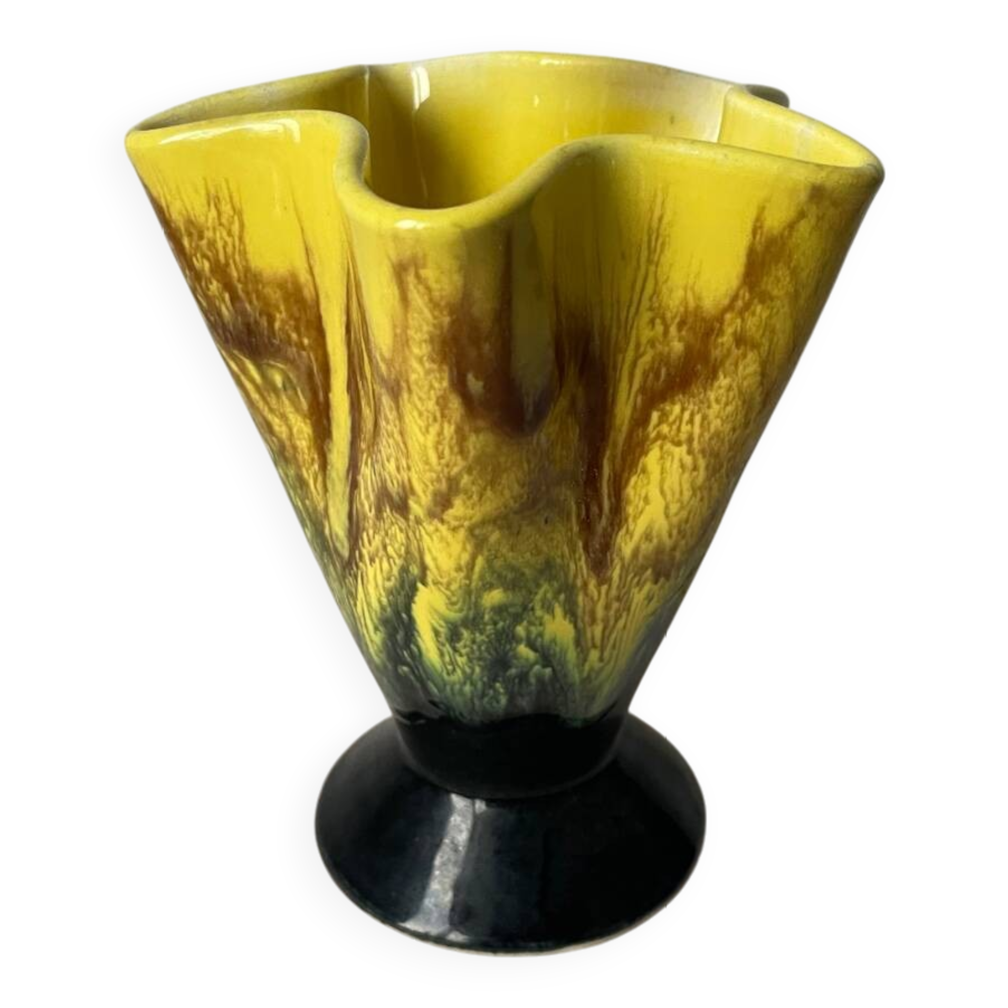 Small vintage vase in Vallauris style